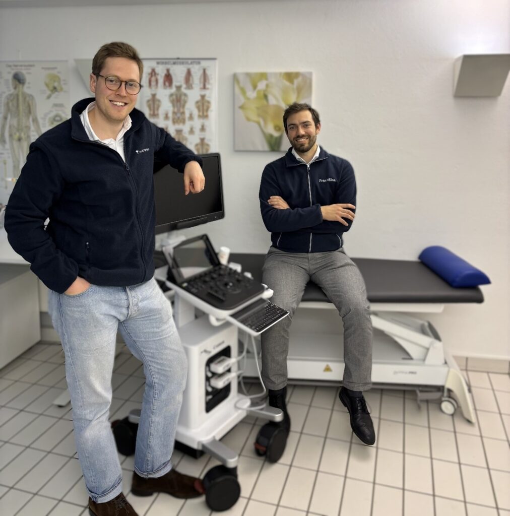 Aufnahme der Gründer von „PraxisEins“: Vincent Sternberg (links) und Benjamin Langer (rechts).